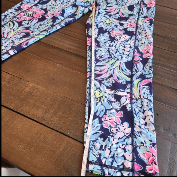 Lilly Pulitzer High Tide Navy Pineapple Paradise High Rise Weekender Leggings XL - Picture 4 of 6